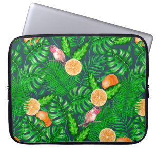 Housse Pour Ordinateur Portable Motif tropical, colibris