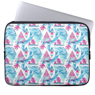 Housse Pour Ordinateur Portable Motif tropical de feuille d'aquarelle abstraite