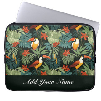 Housse Pour Ordinateur Portable Motif tropical Toucan