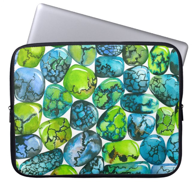 Housse Pour Ordinateur Portable Motif turquoise (Devant)