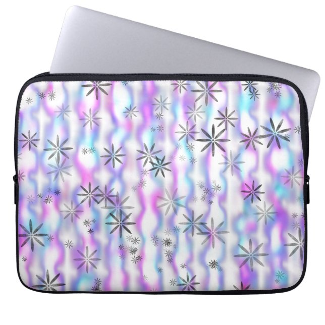 Housse Pour Ordinateur Portable Motif Vagues Étoilées Envoûtantes (Devant)