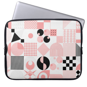 Housse Pour Ordinateur Portable motif vintage géométrique Abstrait fait avec simpl