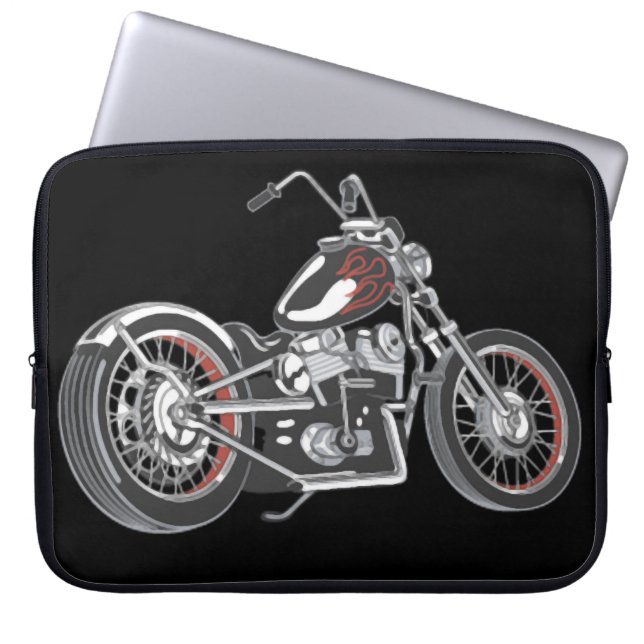 Housse Pour Ordinateur Portable Moto. (Devant)