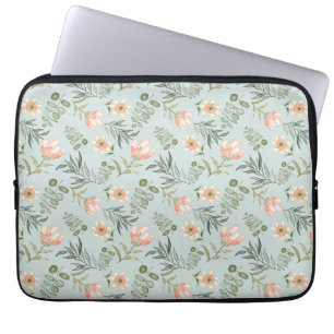 Housse Pour Ordinateur Portable Mouche d'ordinateur portable feuille et fleurs d'a