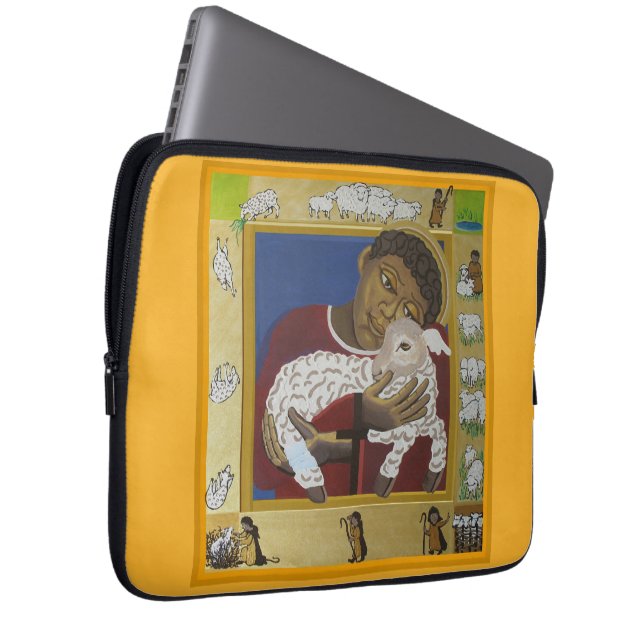 Housse Pour Ordinateur Portable Moutons perdus et Jésus chrétien (Devant droit)