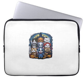 Housse Pour Ordinateur Portable Movies Cute Halloween for Cat Kitty Lovers Long Sl