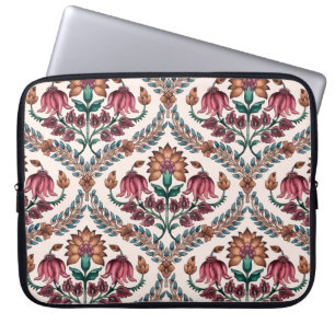 Housse Pour Ordinateur Portable Mughalart traditionnel sans joint, motif, floral,