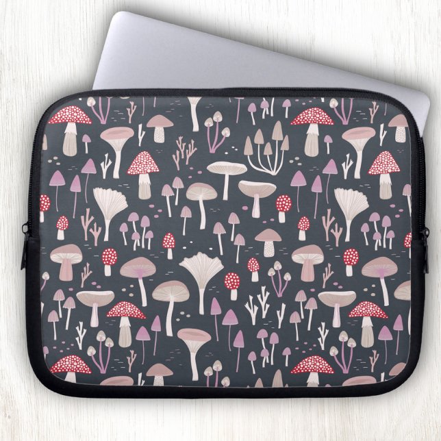 Housse Pour Ordinateur Portable Mushroom Toadstool Fungi (Mushroom toadstool fungi laptop sleeve case)