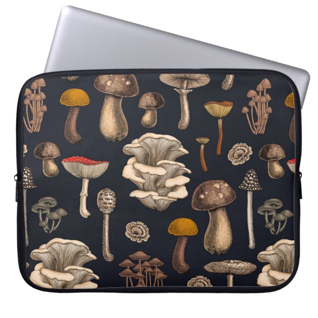 Housse Pour Ordinateur Portable Mushrooms sauvages (Devant)