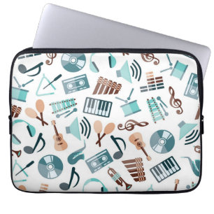 Housse Pour Ordinateur Portable Music pattern