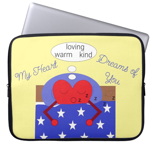 Housse Pour Ordinateur Portable My Heart Dreams of You : (Devant)