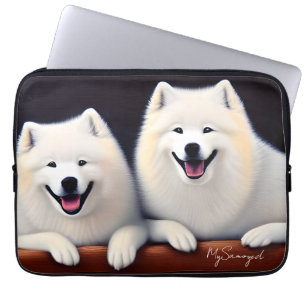 Housse Pour Ordinateur Portable MySamoyed Personalized Gift Idea Cute Samoyed