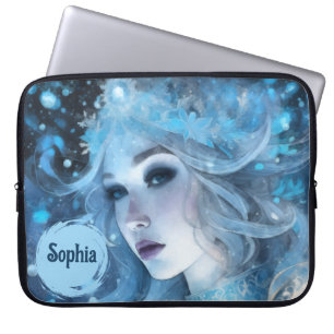 Housse Pour Ordinateur Portable Mystical Ice Queen - Imaginaire Winter Goddess Art