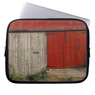 Housse Pour Ordinateur Portable NA, Canada, Nouveau-Brunswick, Shepody. Grange rou