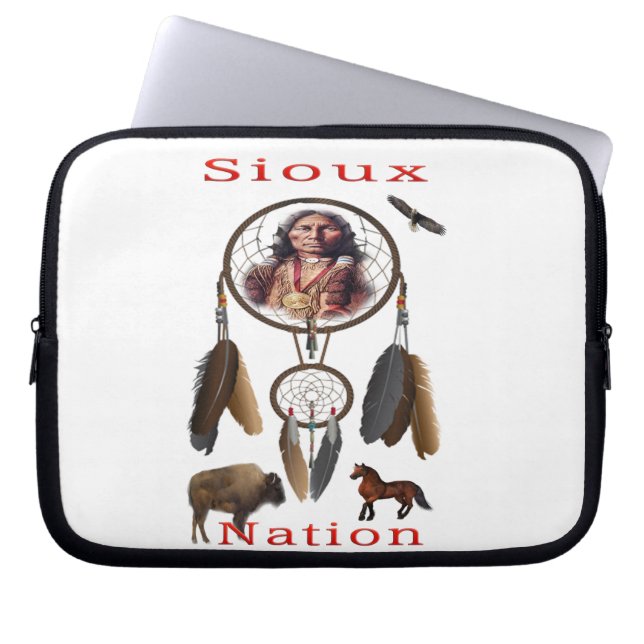Housse Pour Ordinateur Portable Nation sioux mercnandise (Devant)