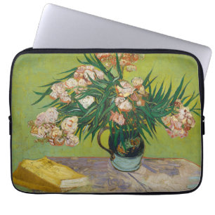 Housse Pour Ordinateur Portable Nature morte florale rose aux oleanders de Van Gog