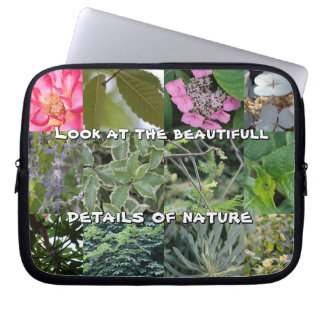 Housse Pour Ordinateur Portable nature texte fleur feuille vert jardin printemps