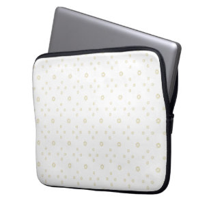 Housse Pour Ordinateur Portable Navy Tournesol Zinnia Doré