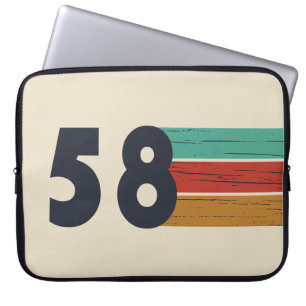 Housse Pour Ordinateur Portable né en 1958 anniversaire vintage