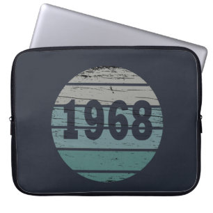 Housse Pour Ordinateur Portable né en 1968 anniversaire vintage