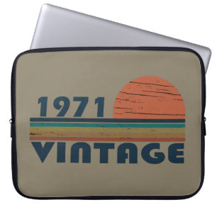 Housse Pour Ordinateur Portable Né en 1971 anniversaire vintage