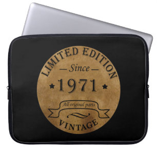 Housse Pour Ordinateur Portable Né en 1971 anniversaire vintage