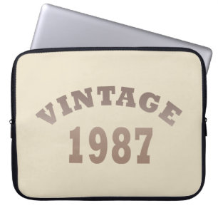 Housse Pour Ordinateur Portable né en 1987 anniversaire vintage