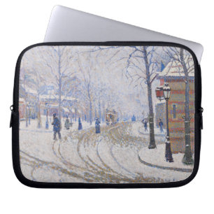 Housse Pour Ordinateur Portable Neige, Boulevard de Clichy, Paris, 1886