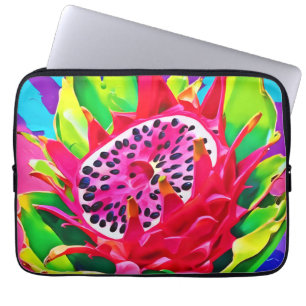 Housse Pour Ordinateur Portable Neon Dragon Fruit Splendor