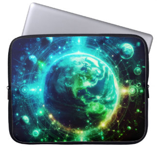 Housse Pour Ordinateur Portable Neon Earth and Her Siblings on 15" Electronics Bag