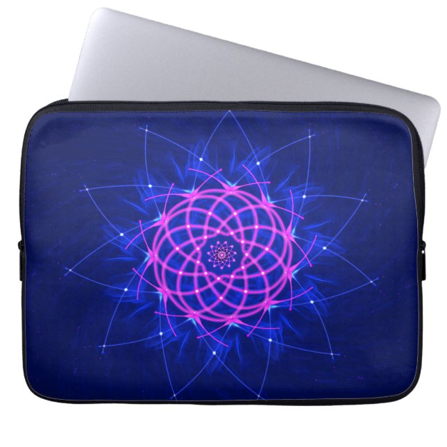 Housse Pour Ordinateur Portable Neon Rosette Glow (Devant)