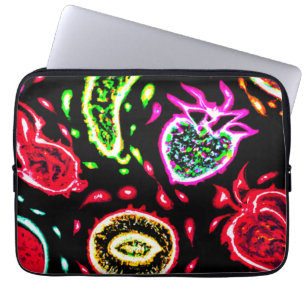 Housse Pour Ordinateur Portable Neon Tropical Fruits Motif Art. Acheter Maintenant