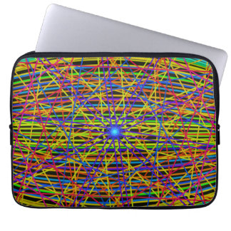 Housse Pour Ordinateur Portable Neon Web Fractal