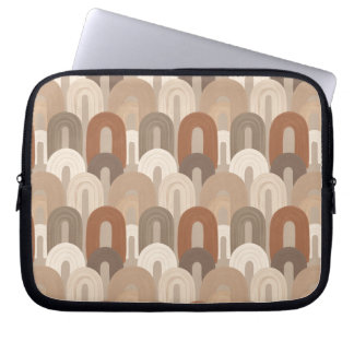 Housse Pour Ordinateur Portable Neutral Arch Abstract Pattern