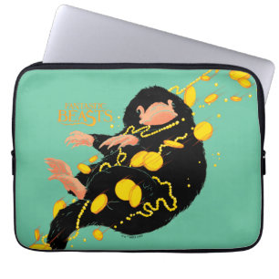 Housse Pour Ordinateur Portable Niffler Flottant Avec Or