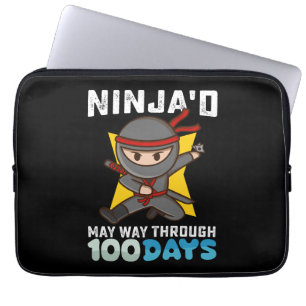 Housse Pour Ordinateur Portable Ninja a fêté les 100 jours d'école à sa façon