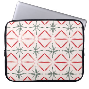 Housse Pour Ordinateur Portable Noël rétro motif sans faille du milieu du siècle e