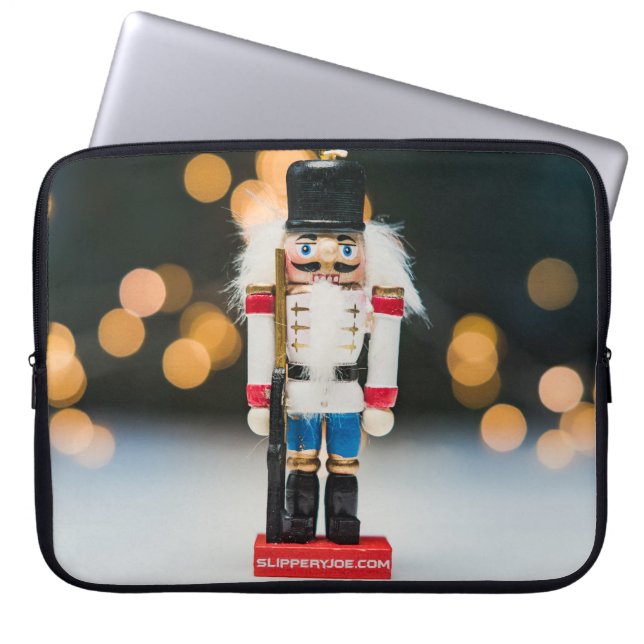 Housse Pour Ordinateur Portable Noël SlipperyJoe nutcracker figurine ornement (Devant)