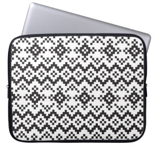 Housse Pour Ordinateur Portable Noël Snowflakes Fair Isle Seamless Patternart