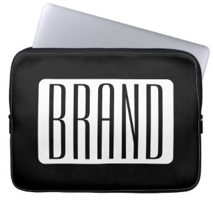 Housse Pour Ordinateur Portable Nom moderne ou nom de marque modifiable pour l'ent