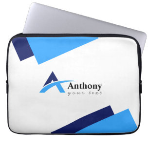 HOUSSE POUR ORDINATEUR PORTABLE NOM PERSONNALISÉ MODERNE 