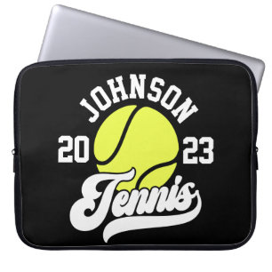 Housse Pour Ordinateur Portable NOM Personnalisé Tennis Lecteur Racket Ball Court
