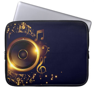 Housse Pour Ordinateur Portable Notes musicales du haut