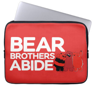 Housse Pour Ordinateur Portable Nous Ours nu - Ours Frères Abide