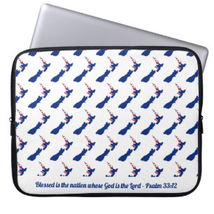 Housse Pour Ordinateur Portable NOUVELLE-ZÉLANDE DRAPEAU Personnalisable Écriture