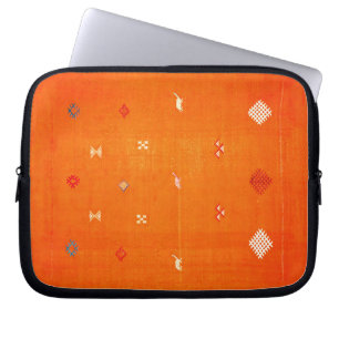Housse Pour Ordinateur Portable Oasis de coucher de soleil : Orange Heritage Boho 