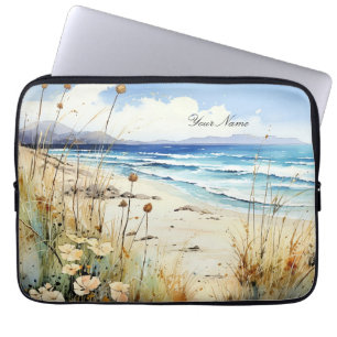 Housse Pour Ordinateur Portable Ocean Seascape Modèle aquarelle