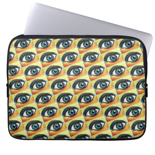 Housse Pour Ordinateur Portable OEil bleu (Devant)
