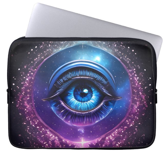 Housse Pour Ordinateur Portable Oeil cosmique mystique (Devant)