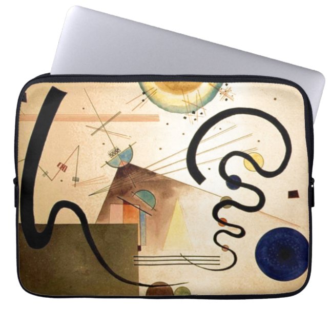 Housse Pour Ordinateur Portable Oeuvre Abstraite de Kandinsky (Devant)